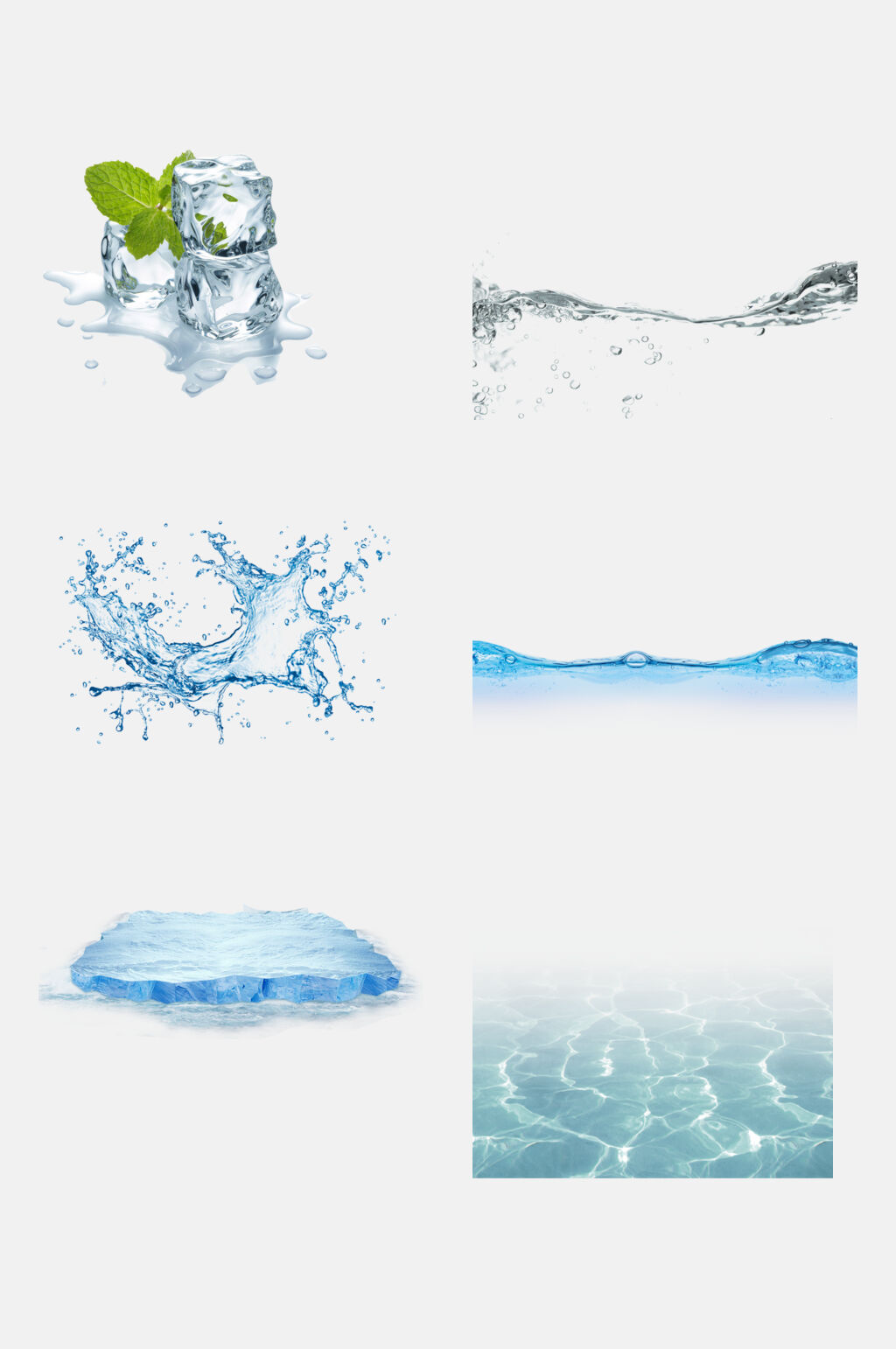创意水滴水波素材素材