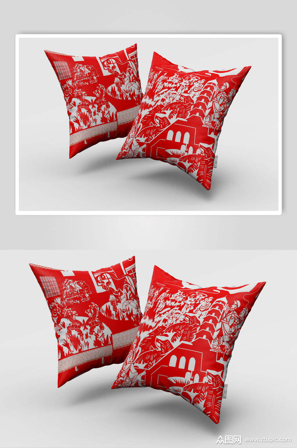 文创周边抱枕样机效果图