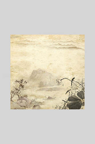 复古做旧中国风背景海报设计