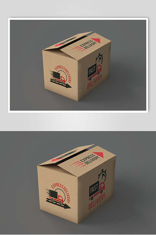 创意盒子包装样机效果图