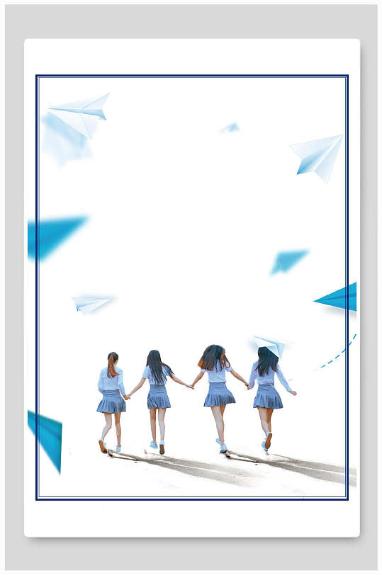 大学毕业青春毕业季海报背景