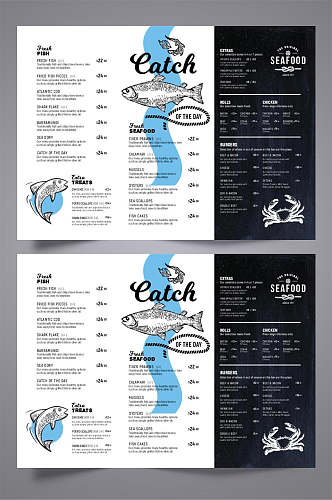 鱼海报三折页设计