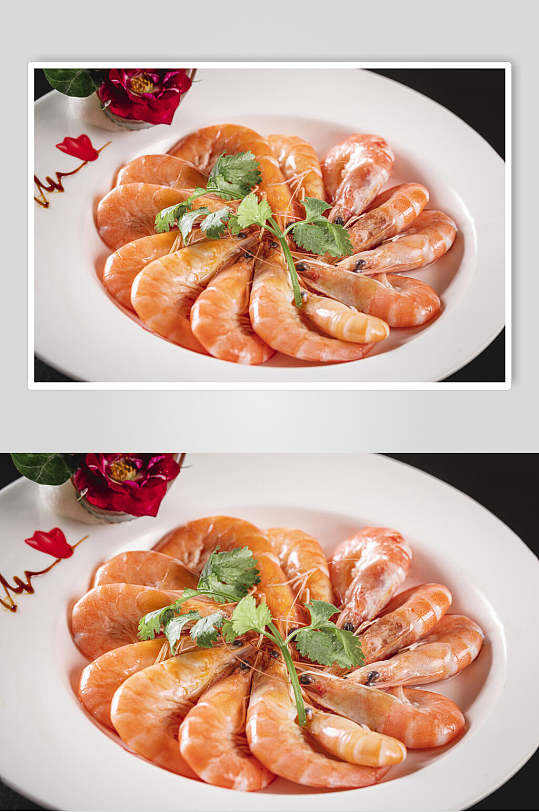 美味大虾菜品美食摄影图片