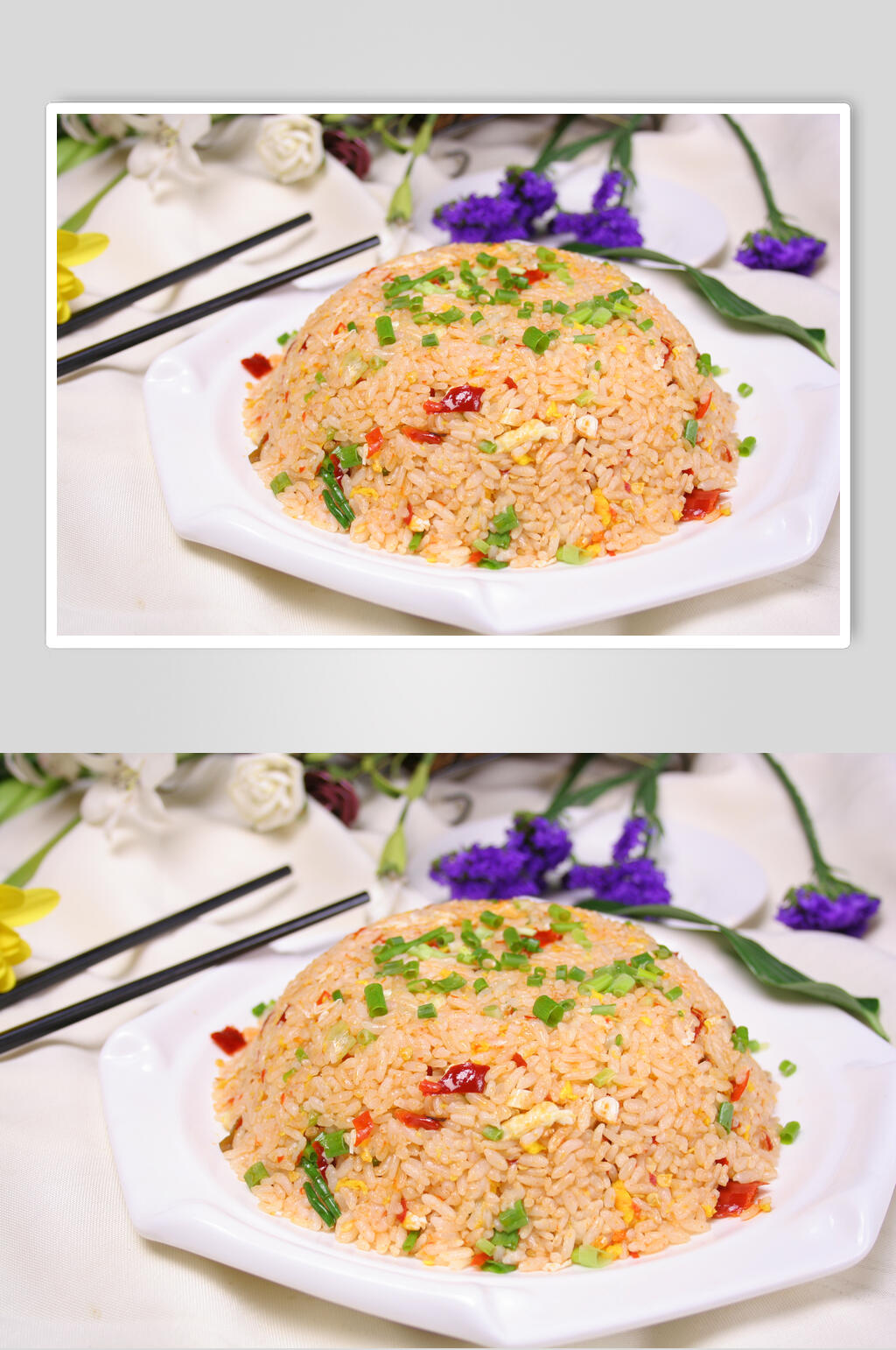 美味炒饭特写摄影图片素材