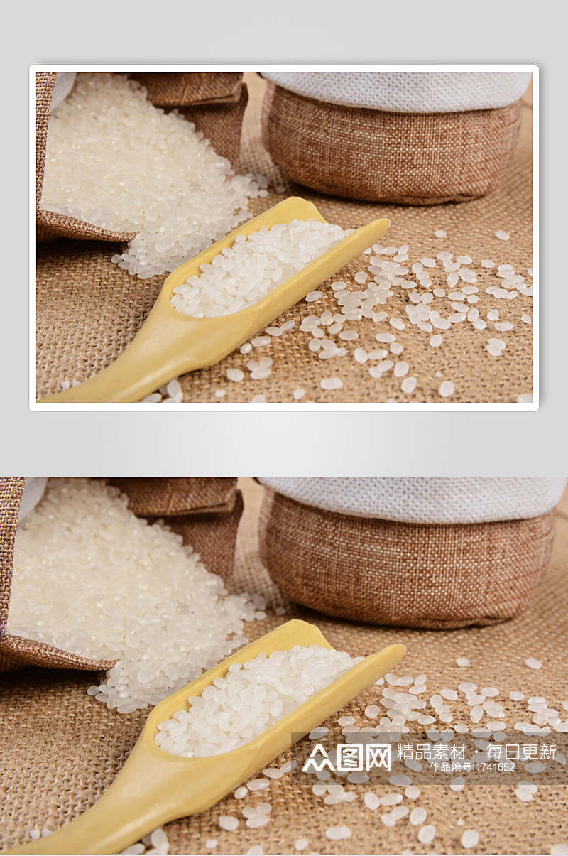 北方米饭大米粮食摄影图片素材