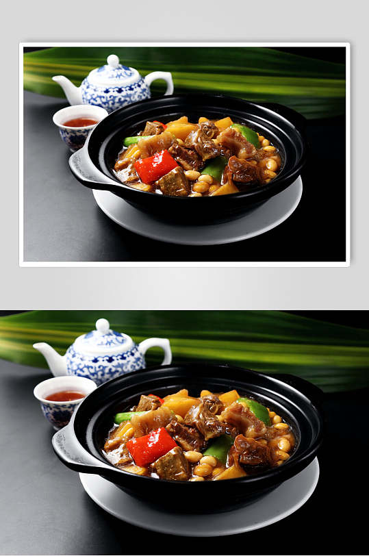 土豆牛腩麻辣香锅美食图片