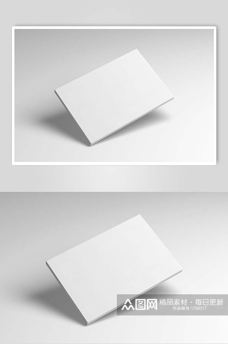 空白相框相纸图片样机立体效果图素材