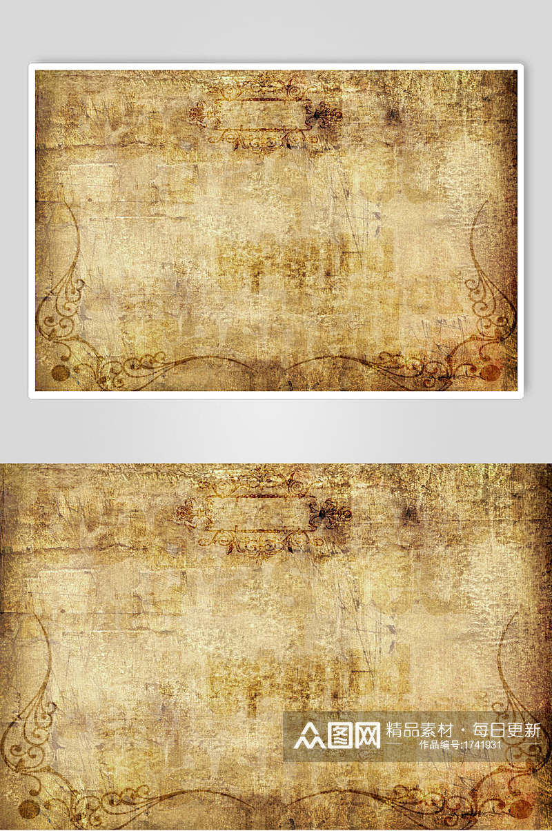 古风中式牛皮纸羊皮纸纹理贴图高清图片素材