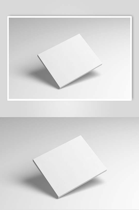 样机白色简洁相框相纸图片样机效果图白色海报相框相纸图片样机空白