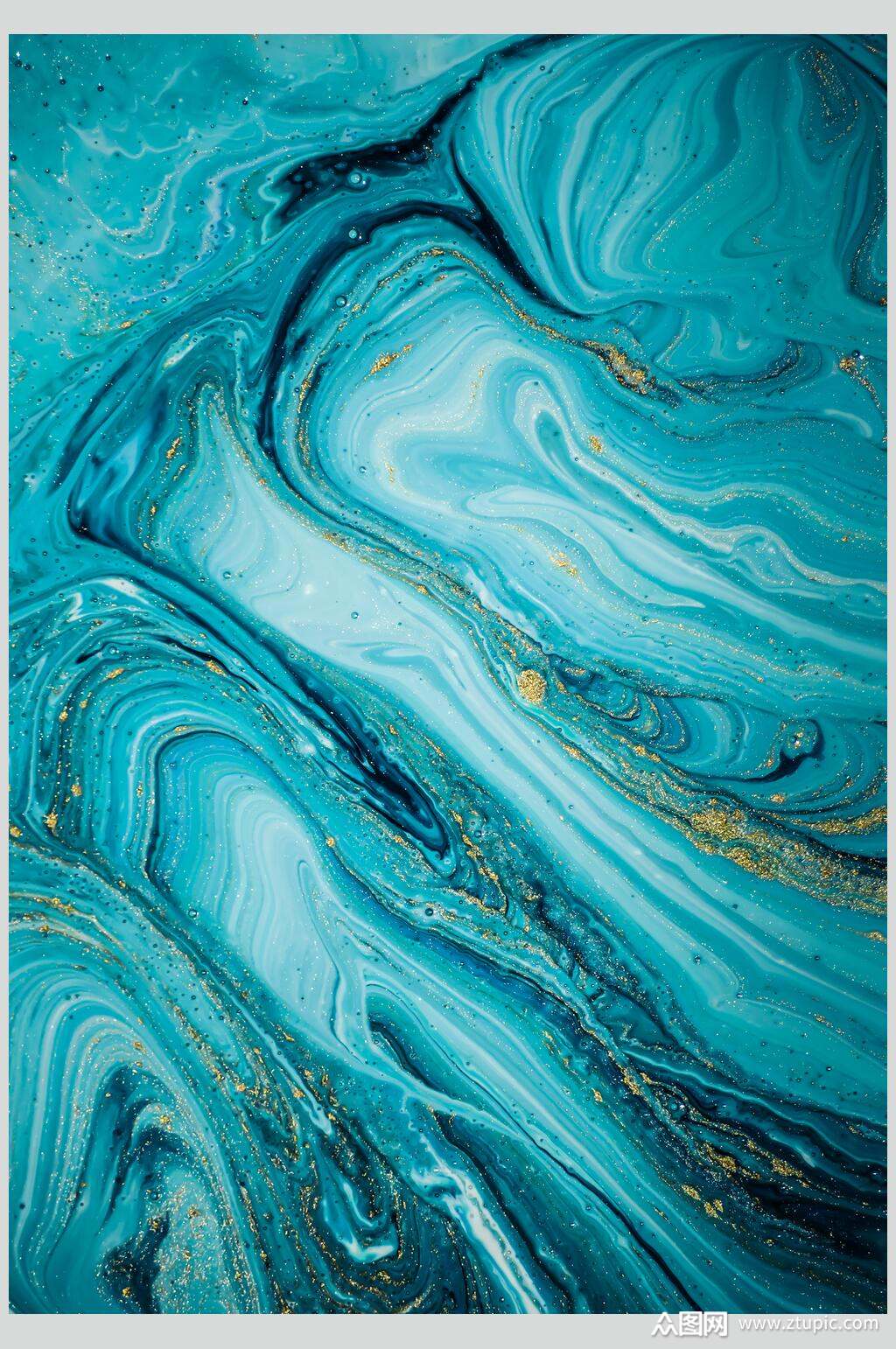 清新祖母绿色大理石纹理贴图底纹摄影图片