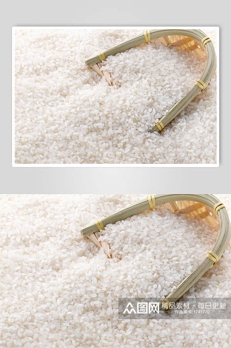 米饭大米粮食食品摄影图片素材