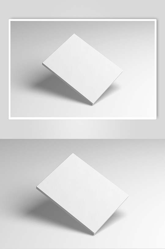 空白相框相纸图片样机立体效果图