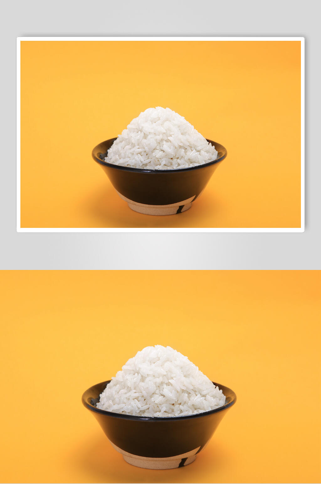黄色有机米饭大米粮食摄影图片素材