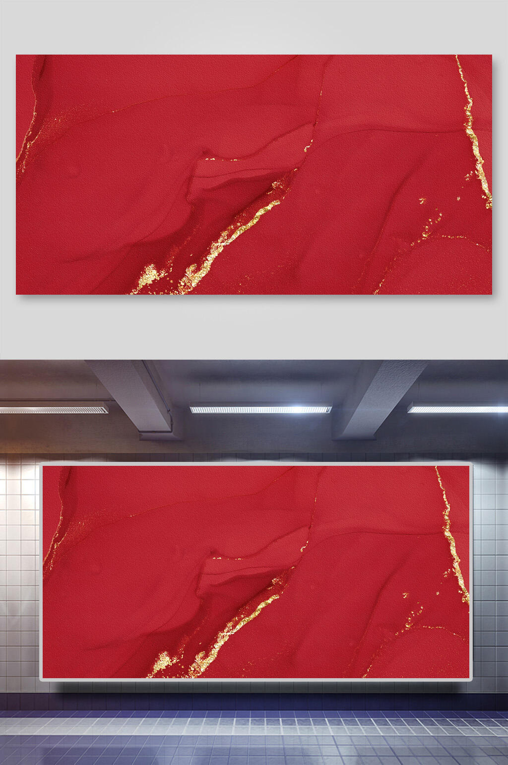 红色中国风鎏金纹理质感背景图片素材