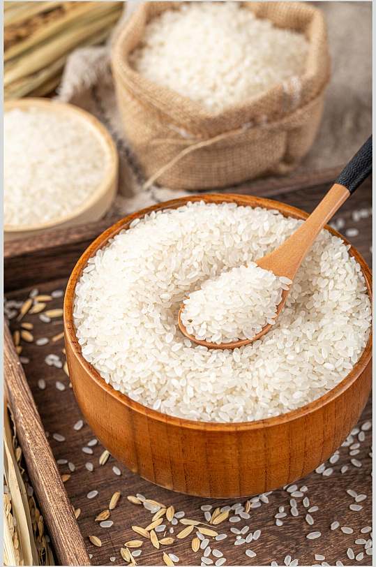 精品米饭大米粮食摄影图片