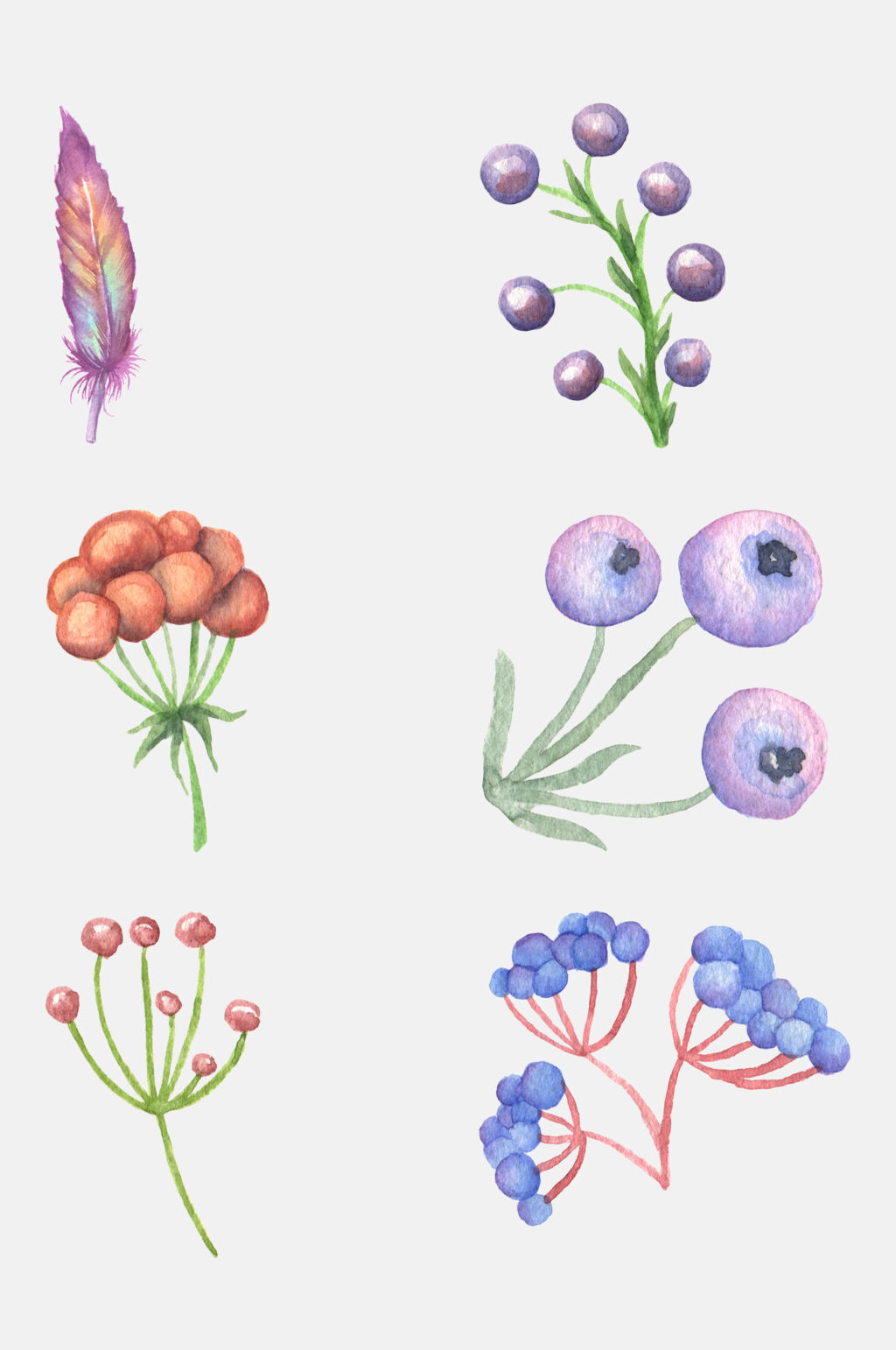 花草手绘元素素材素材