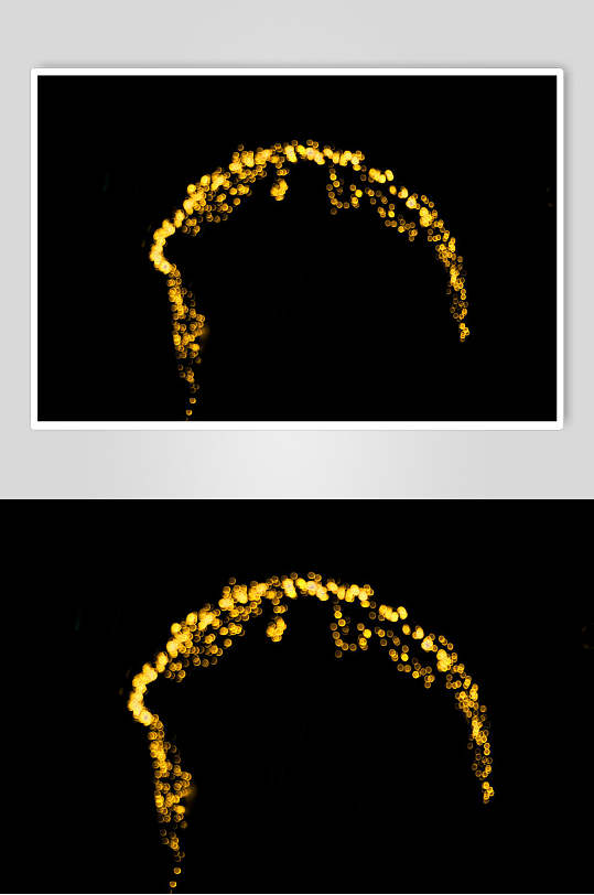 黑金创意光斑光效图片