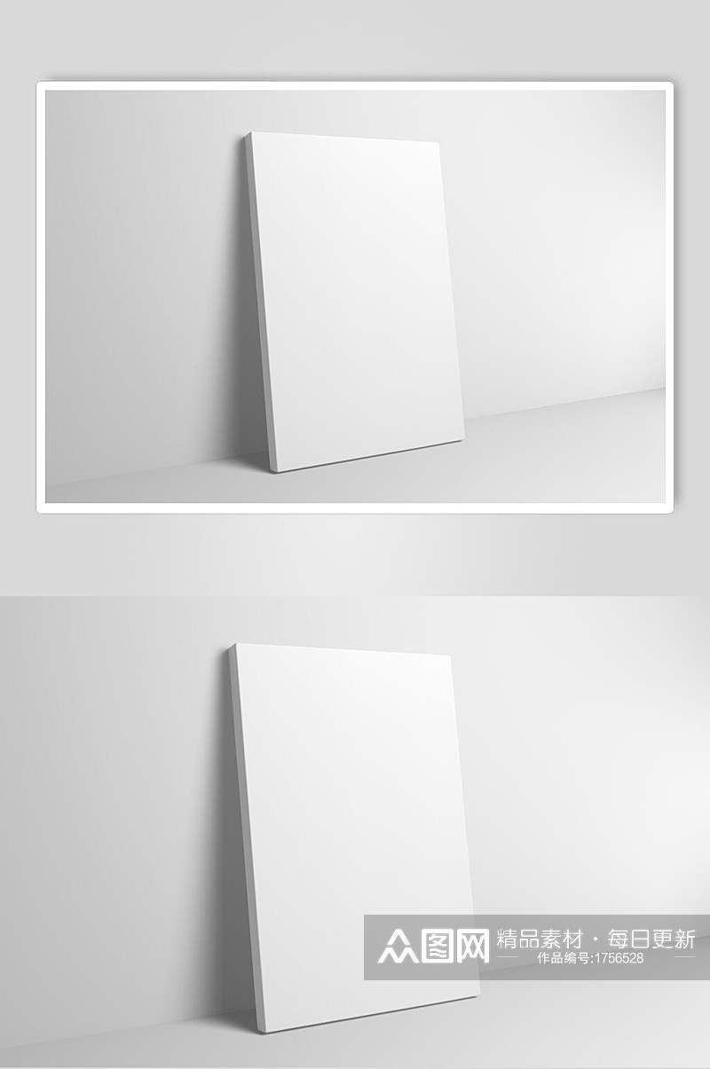 空白装饰画相框相纸图片样机立体效果图素材