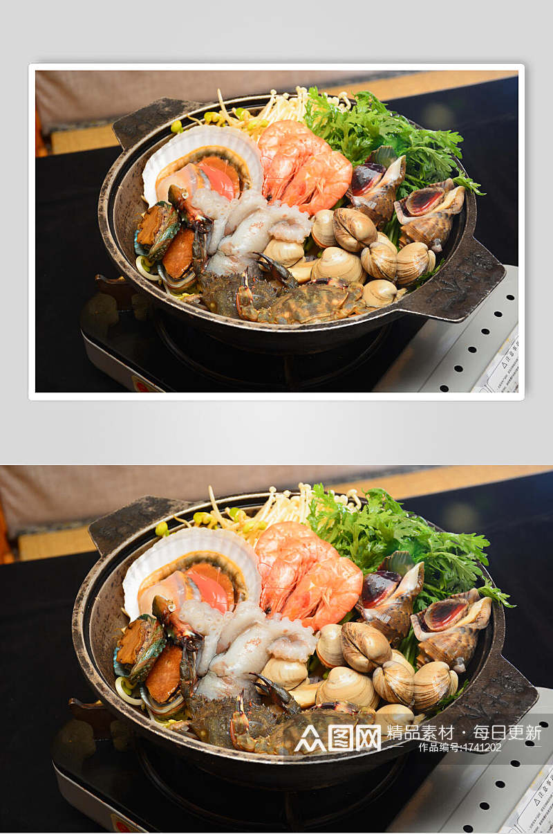 海鲜麻辣香锅美食图片素材