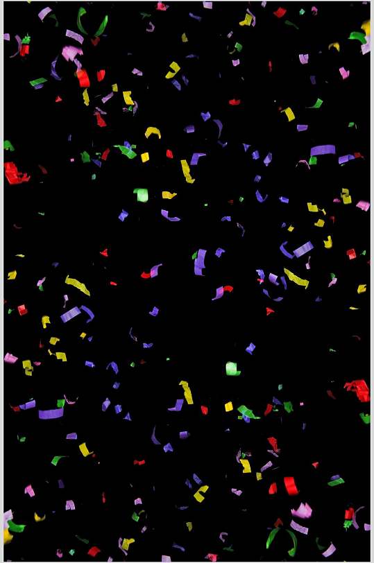 炫彩散落塑料碎纸片图片