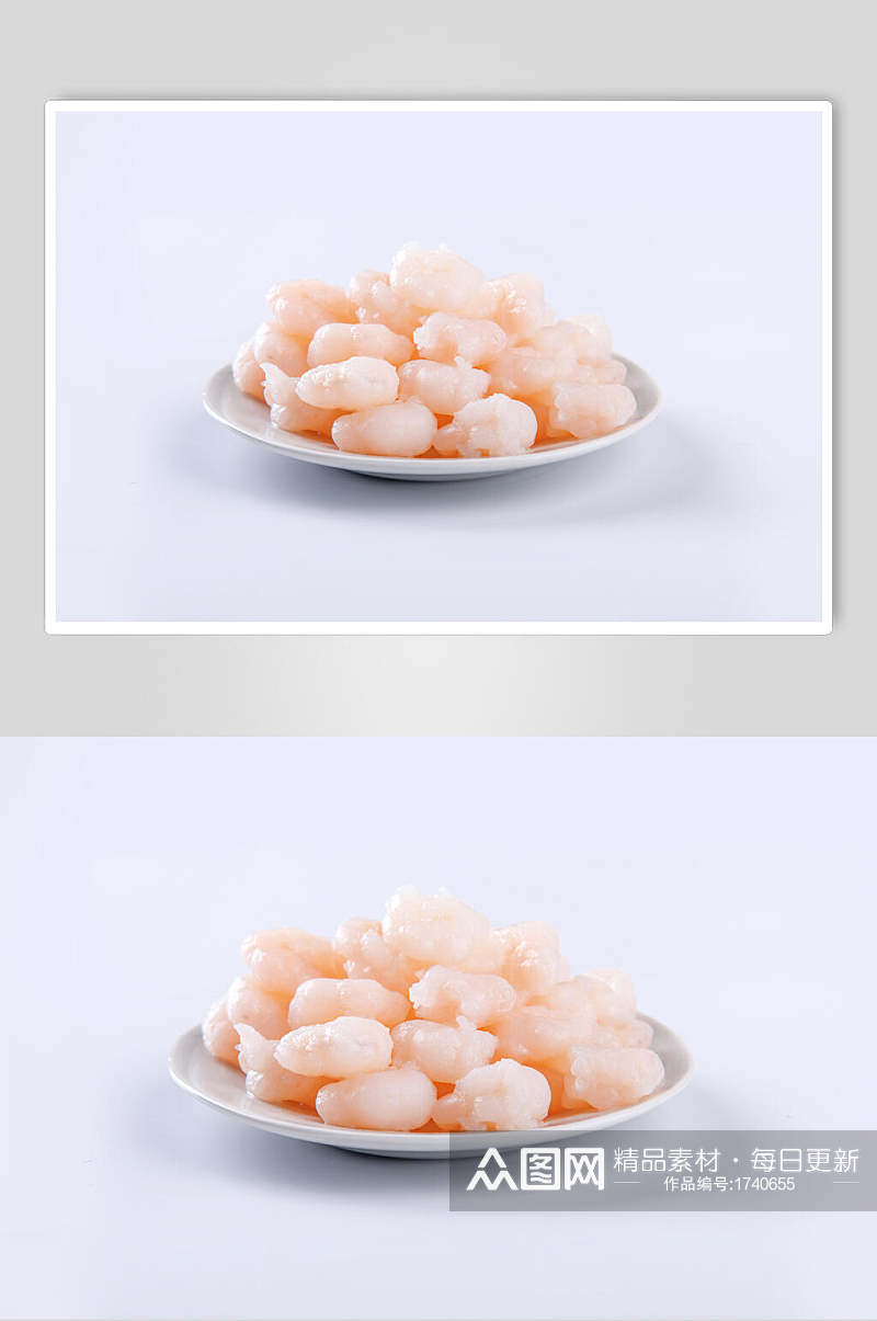 白虾虾尾菜品美食摄影图片素材