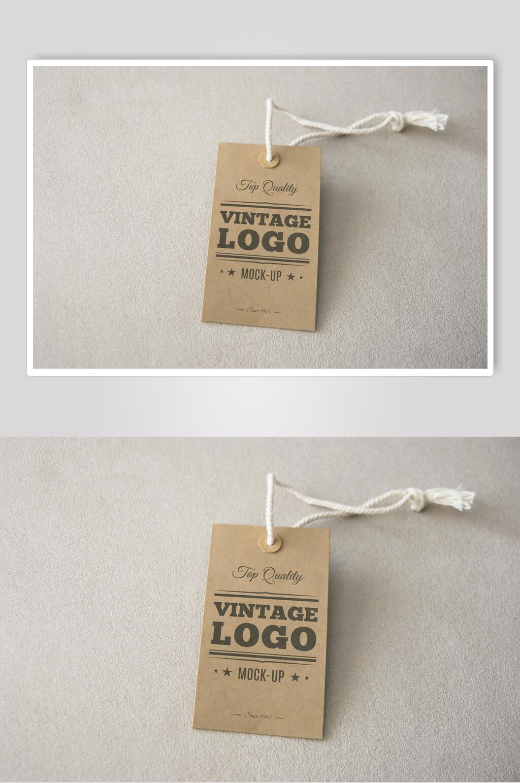 牛仔裤标签吊牌黑色LOGO展示样机素材