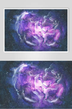 紫色星空彩色背景图片