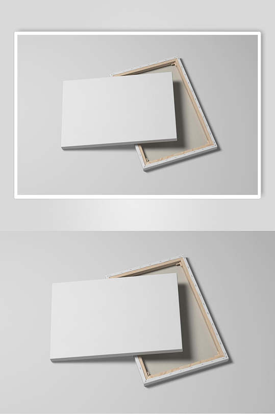 简洁相框相纸图片样机效果图