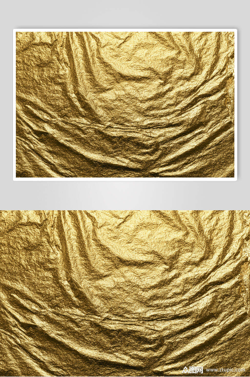 皱皱巴巴金色金属纹理贴图图片