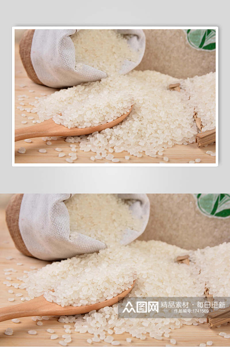 东北米饭大米粮食摄影图片素材