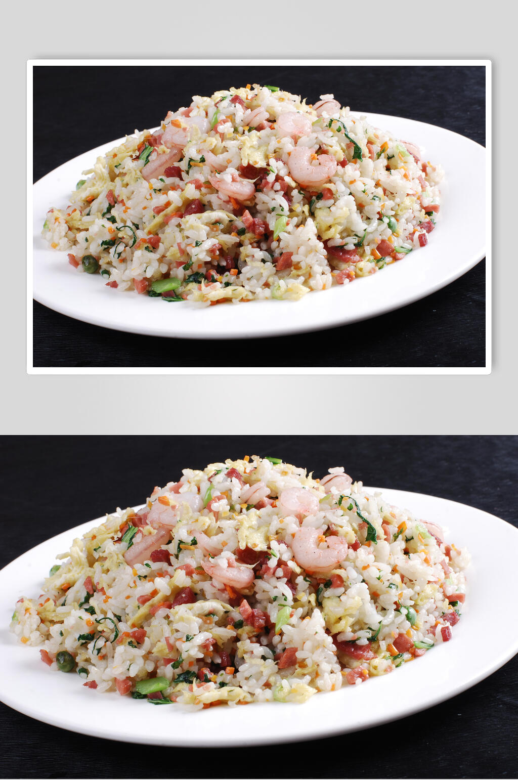 海鲜鱿鱼炒饭摄影图片素材