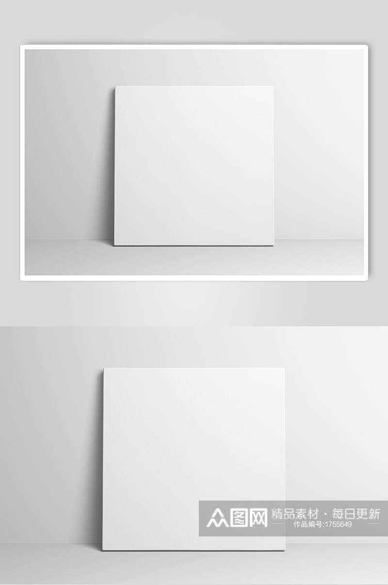 方形相框相纸图片样机效果图素材