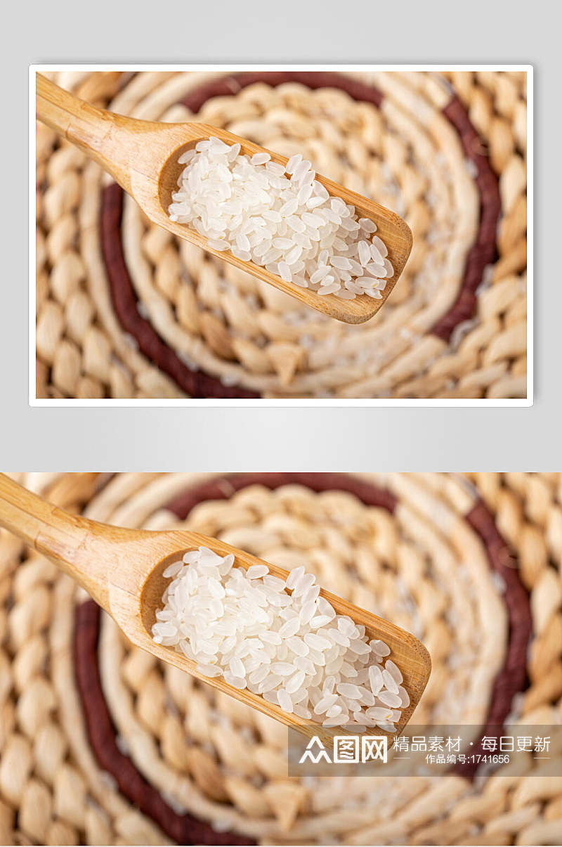 新品米饭大米粮食摄影图片素材