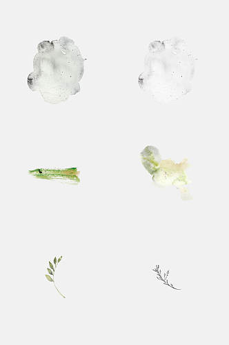 典雅小清新植物免抠元素素材