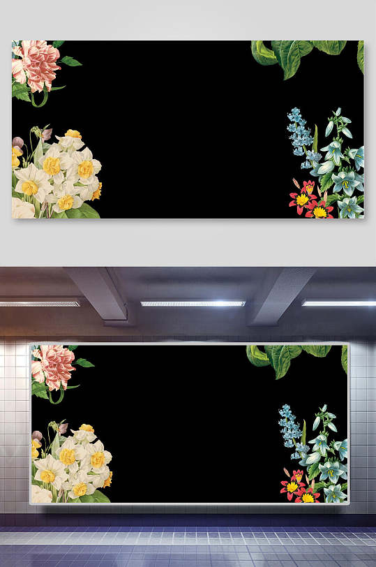 黑背景花图片 黑背景花素材下载 众图网