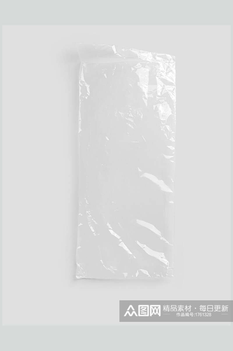透明塑料袋褶皱标签胶贴样机贴图素材