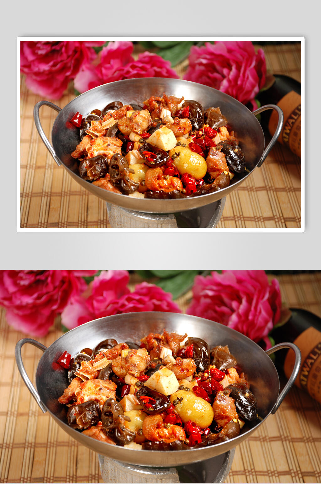 美味鸡肉麻辣香锅美食图片素材