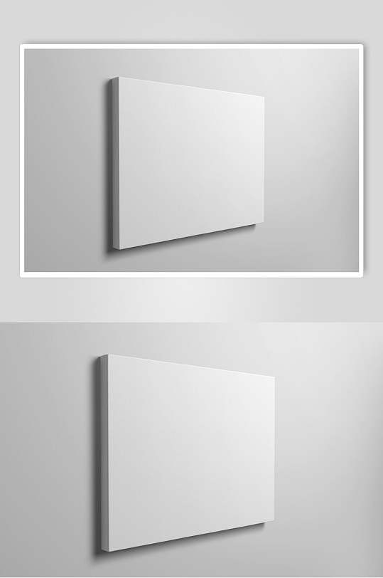 空白简洁装饰画相框相纸图片样机贴图