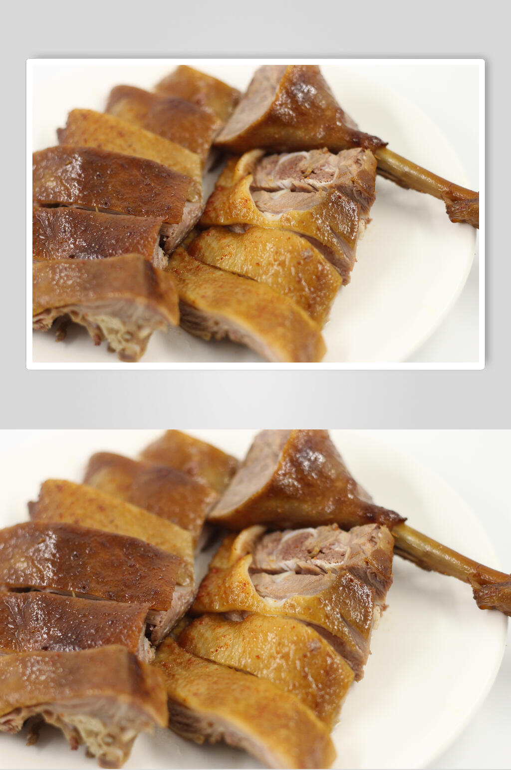 美味新鲜烤鸭卤味美食摄影图片素材