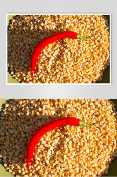 玉米辣椒调料品调制品高清图片