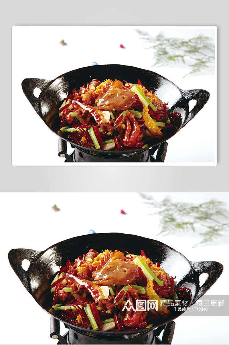 美味干锅手撕鸡餐饮食品图片素材