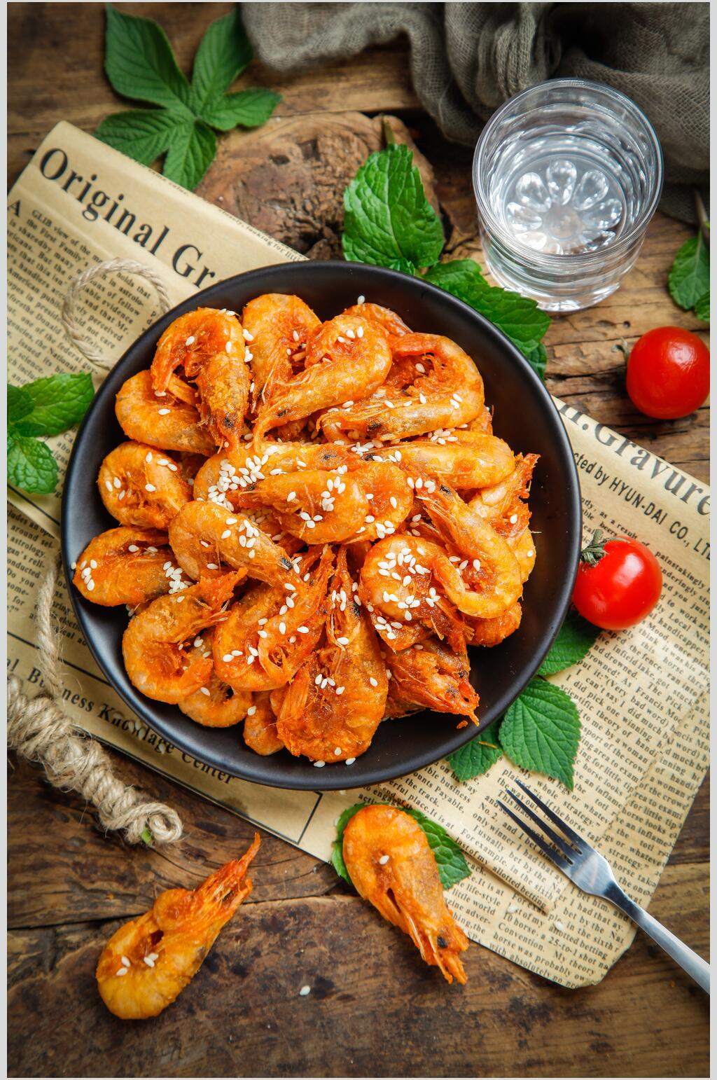美味香辣虾菜品美食图片素材