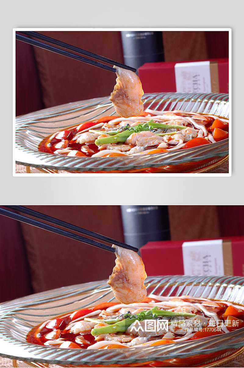 蕃茄青波鱼美食高清图片素材