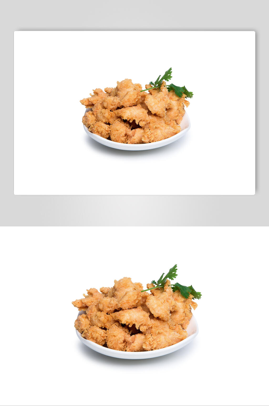 美味鸡米花炸鸡烤鸡白底美食图片素材