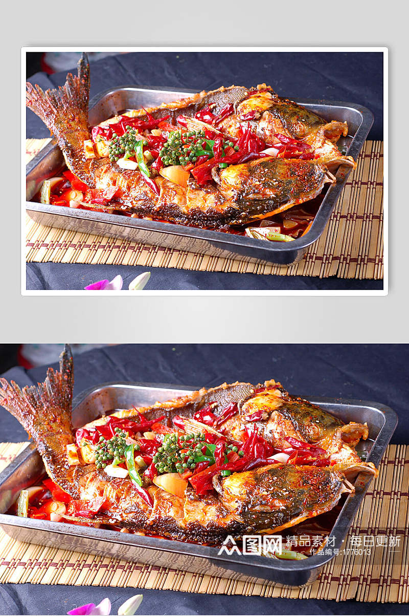 川味烤鱼餐饮高清图片素材