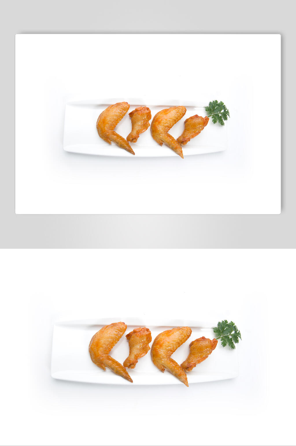 鸡翅炸鸡烤鸡白底美食图片素材