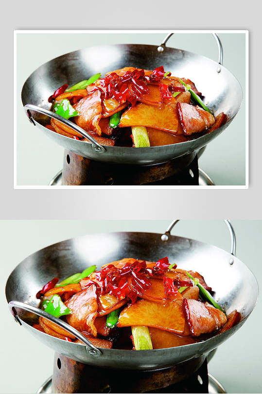 干锅腊味土豆片餐饮食品图片