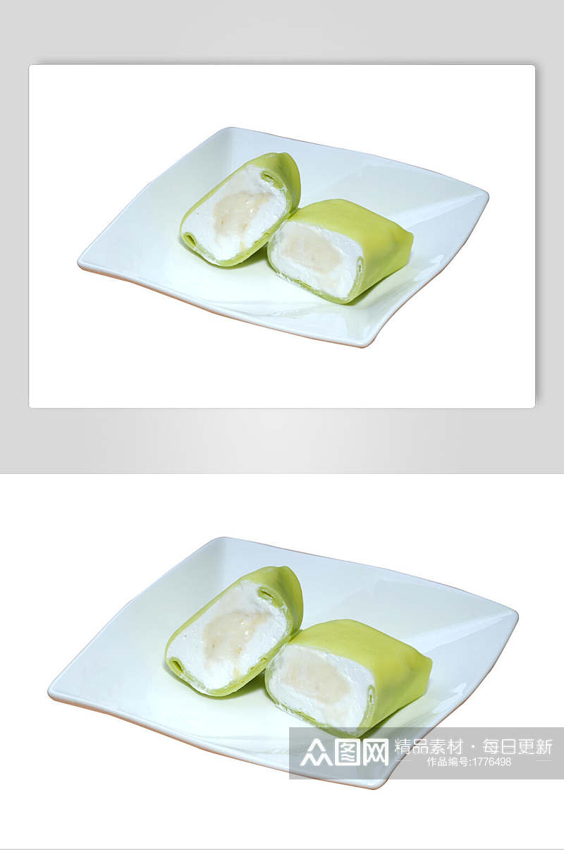 甜品绿茶班戟食品图片素材