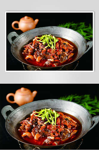 干锅鳖杂食品高清图片