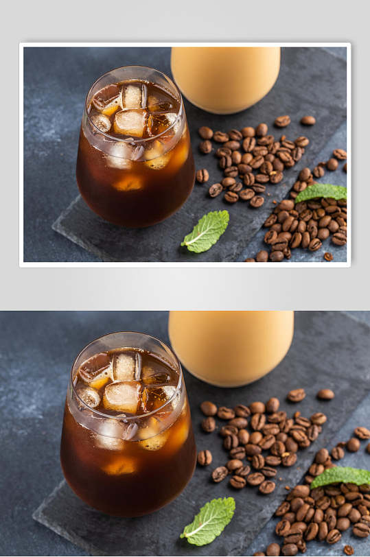 夏日咖啡奶茶冰凉饮品饮料美食图片